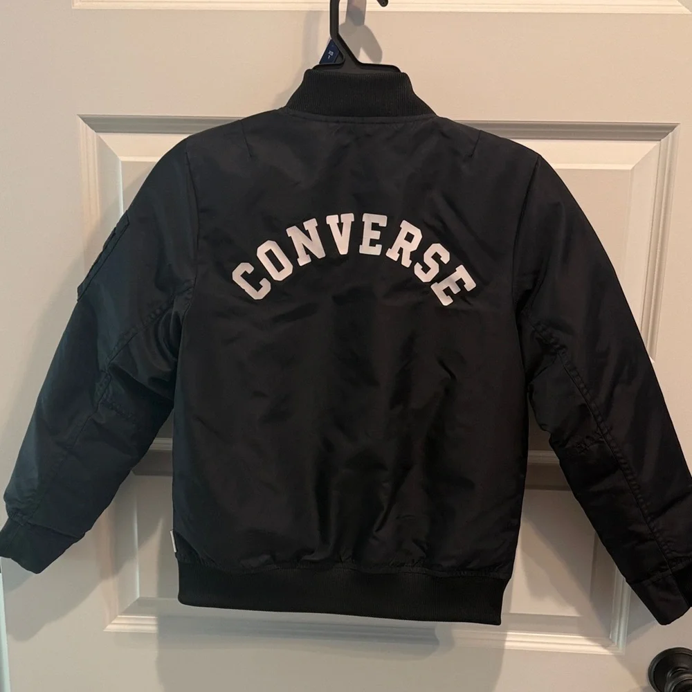 Converse Black Jacket with Logo - Picture 1 of 10